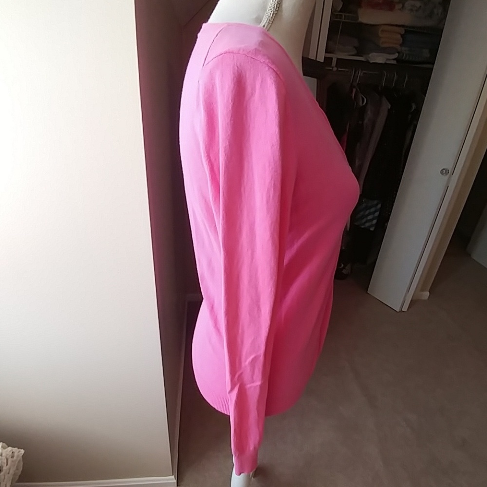 Pink Sweater Lightweight Cardigan - Picture 3 of 4
